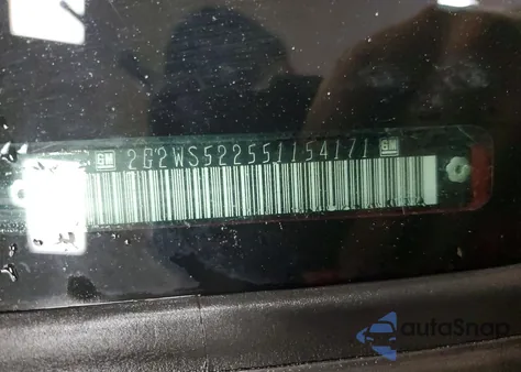 2005 Pontiac Grand Prix Gt z USA, uszkodzony, nr VIN 2G2WS522551154171